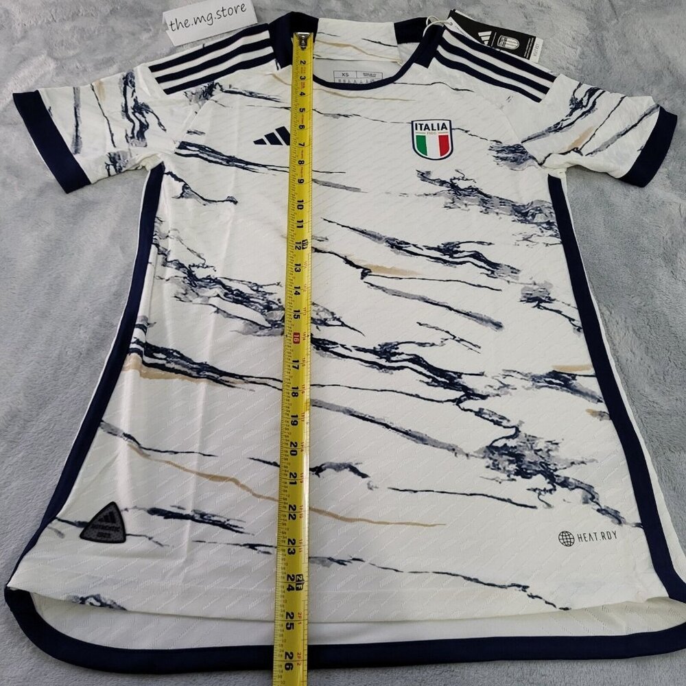 Adidas Womens Team Italy Soccer 2023 Away Jersey Size XS  HT2198 NWT  $120 - Picture 4 of 8